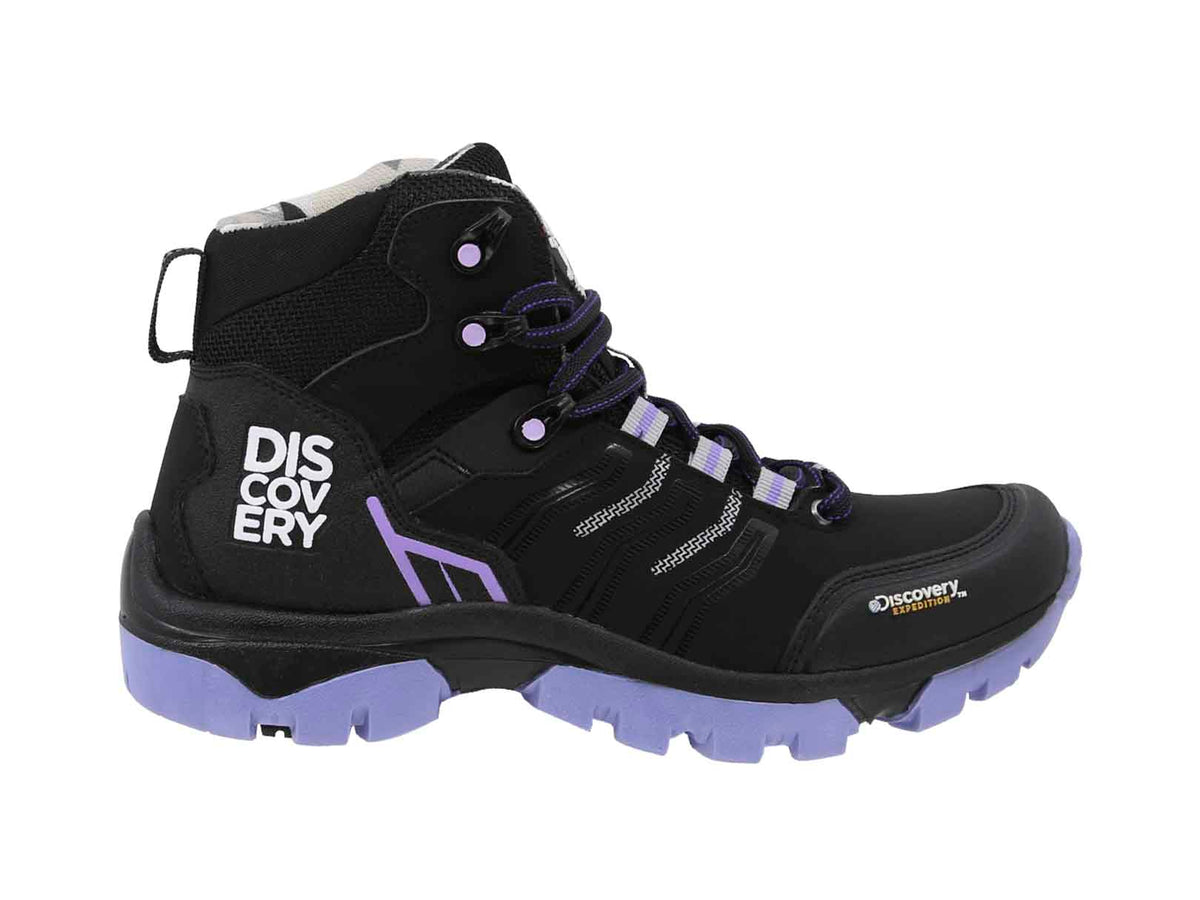 Bota Hiking Discovery Expedition Blackwood 2504 Negro Lila Dama